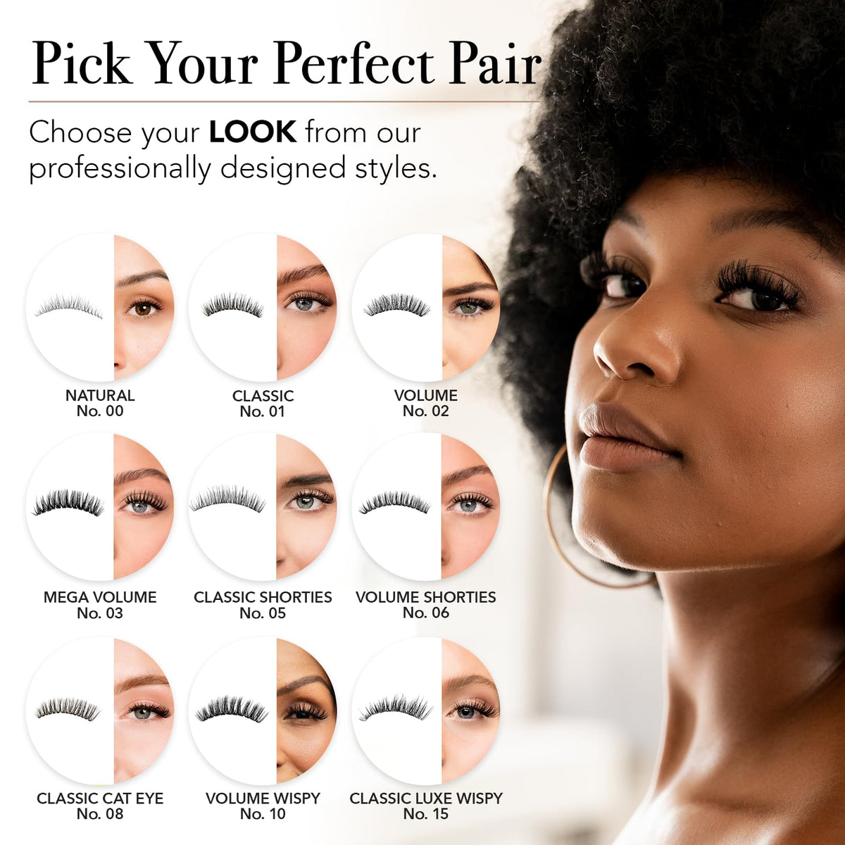 Pro Lash SoftWear professional styles with various densities, lengths, and colors