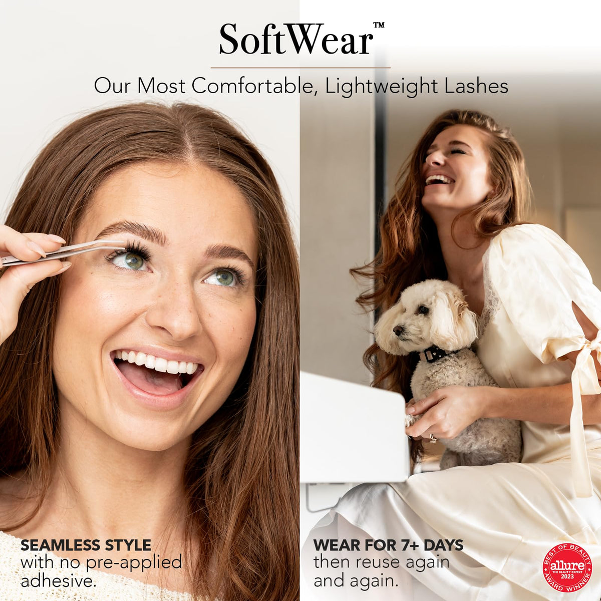 Pro Lash SoftWear lightweight cluster lashes designed for comfortable wear