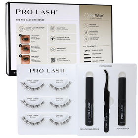 Pro Lash Starter Kit featuring Classic Luxe Wispy No.15 lashes for a natural eye-opening look
