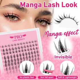 PRO LASHBEAUTY Fairy Lash Clusters applicator enables precise placement with a gentle touch.