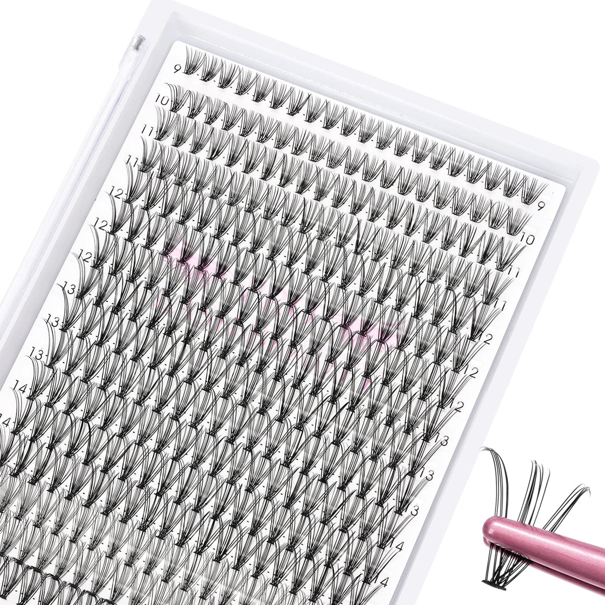 PRO LASHBEAUTY Lash Cluster Glue clear bottle provides secure, waterproof adhesion.