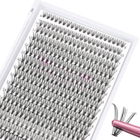 PRO LASHBEAUTY Lash Cluster Glue clear bottle provides secure, waterproof adhesion.