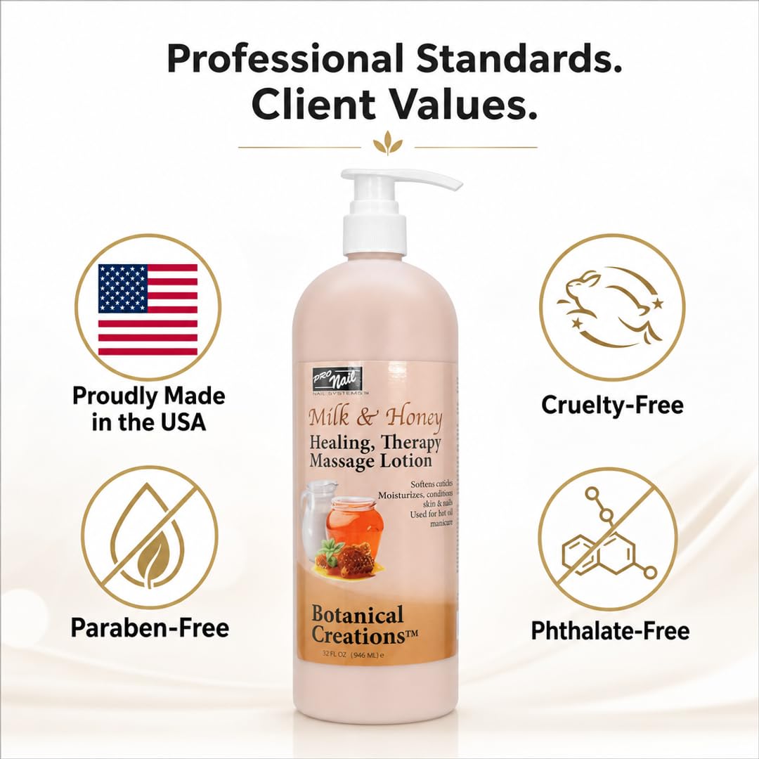 PRO NAIL Healing Therapy Lotion in spa setup supports professional service quality