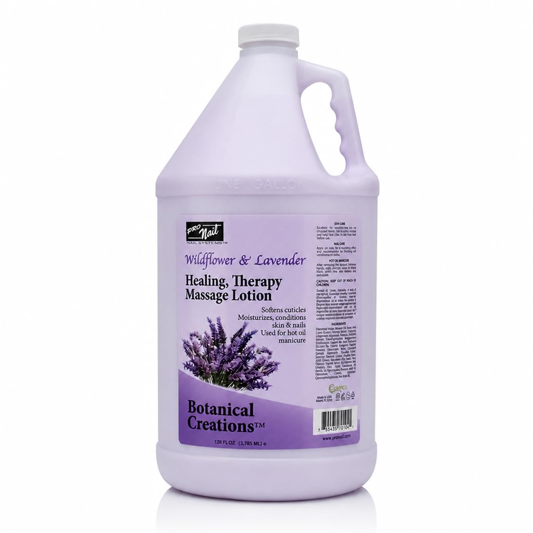 PRO NAIL Lavender Massage Lotion bottle for luxurious hand and nail treatment with smooth glide