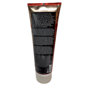 Pro Tan Beaches & Creme Sizzling Hot Butter texture application shows creamy formula for smooth coverage.