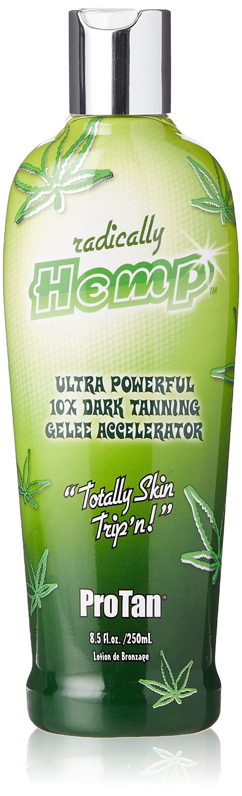 Pro Tan Radically Hemp Ultra bottle, quick absorption for smoother skin