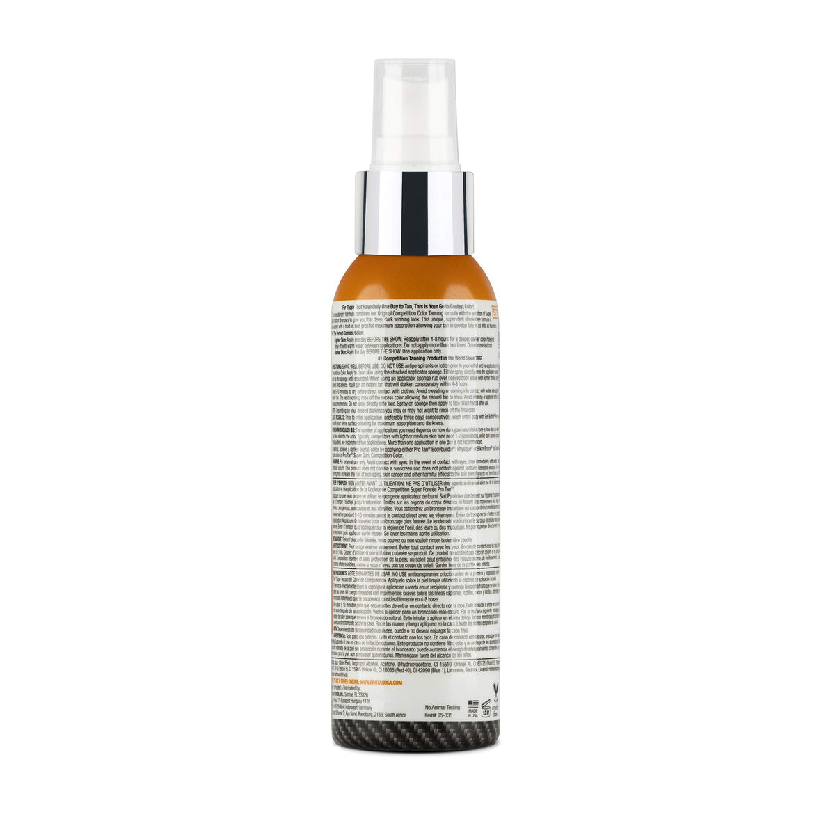 Close-up of Pro Tan Super Dark base coat in use for deep color and quick dry