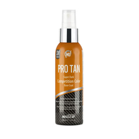 Pro Tan Super Dark Base Coat bottle shown for an even, streak-free tan