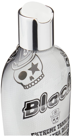 Pro Tan Unbelievably Black texture close-up shows silicone emulsion for smooth, even application
