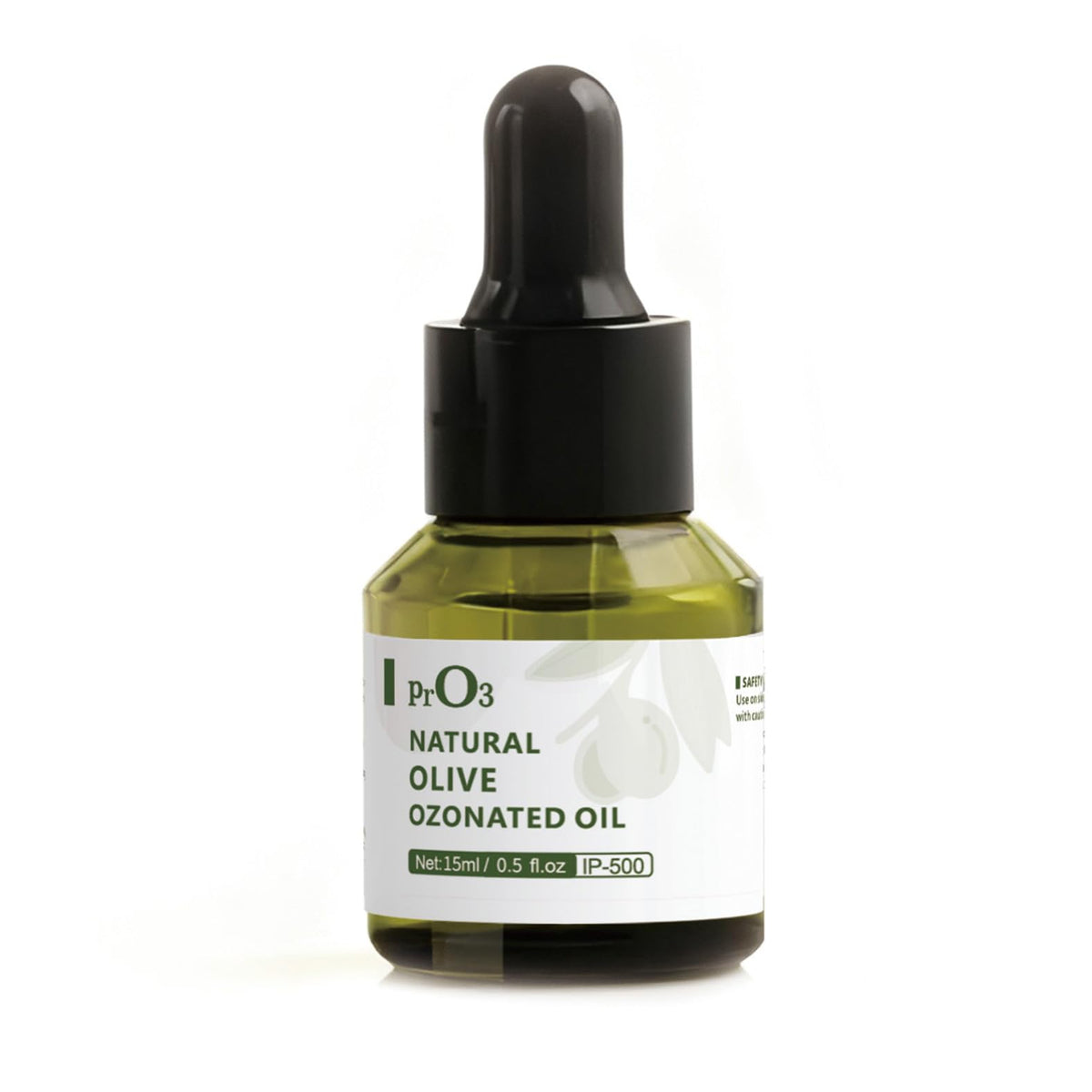 PrO3 fully ozonated olive oil bottle for daily skin nourishment