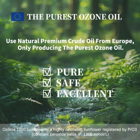 Smooth oil texture on hand suggests quick absorption.