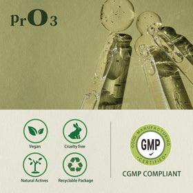 PrO3 storage-optimized ozonated olive oil, refrigerate for freshness.