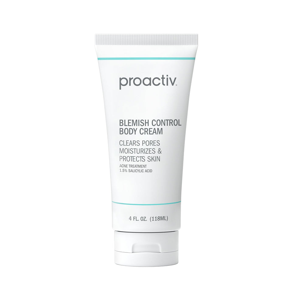 Proactiv blemish-control body cream exfoliating salicylic acid for clearer skin.