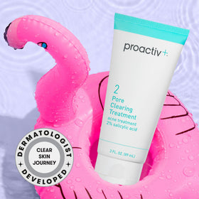 Proactiv Packaging Close-Up highlights compact 3 oz bottle for on-the-go use.