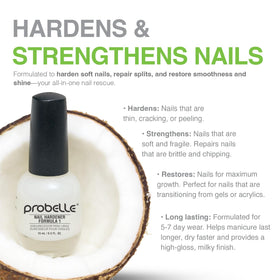 Probelle Nail Hardener Formula 1 long wear finish resisting chips