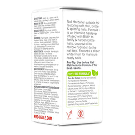Probelle Nail Hardener Formula 1 smooth clear finish for polished nails