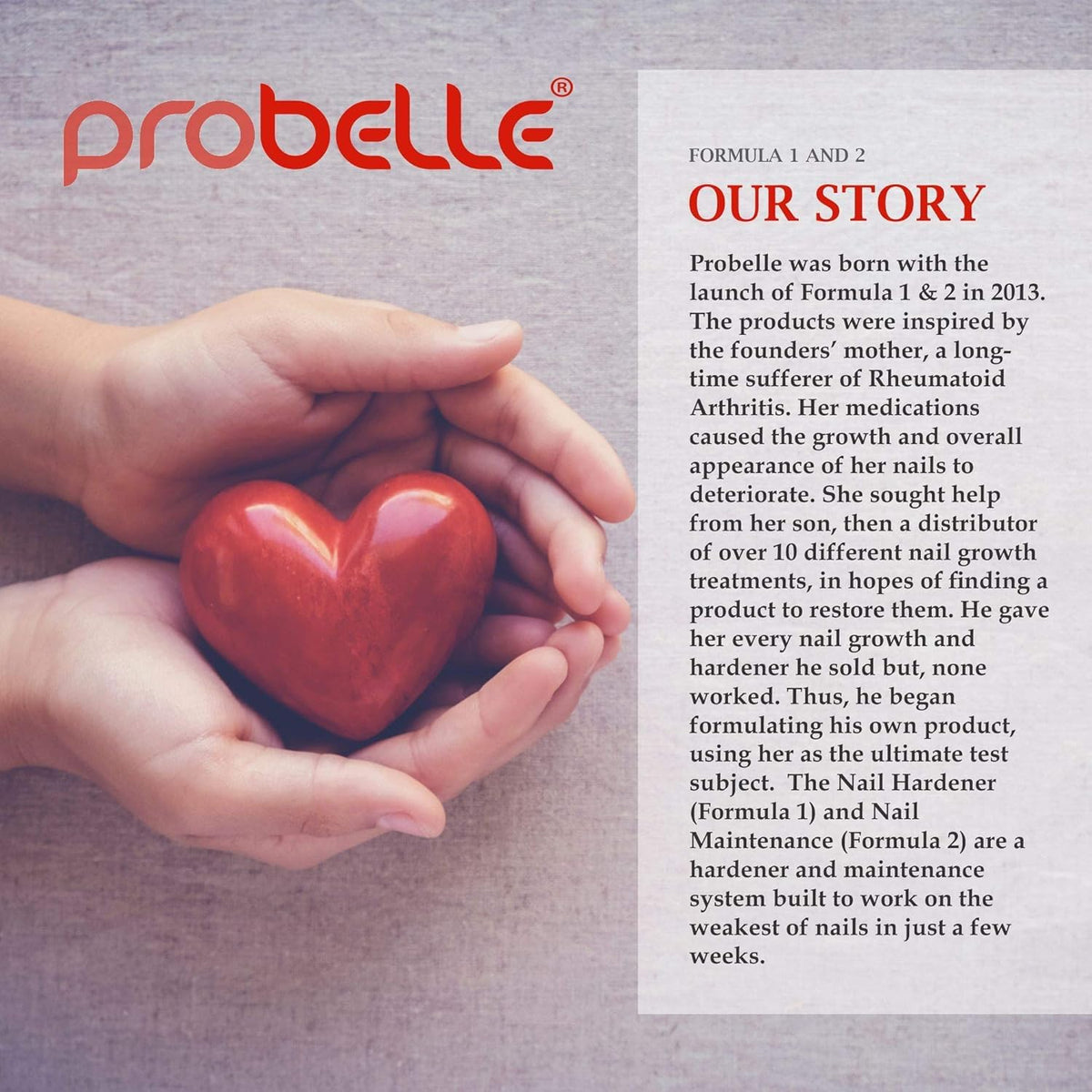 Probelle Nail Hardener Formula 1 USA-made quality you can trust