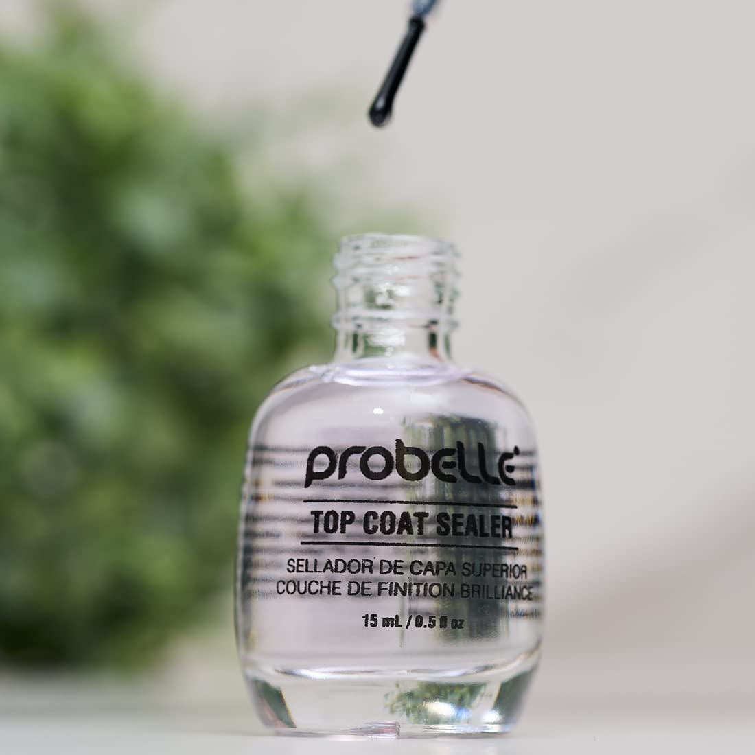 Probelle Top Coat Sealer provides a gel-like, high-shine finish.