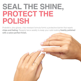 Probelle Top Coat Sealer vegan, gluten-free, cruelty-free nail care.