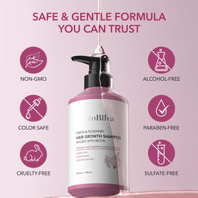 ProBliva pack of 2 shampoo bottles ideal for shared use