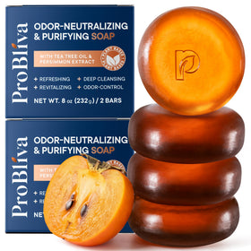 ProBliva Persimmon Soap packaging showcases premium odor-control formula.