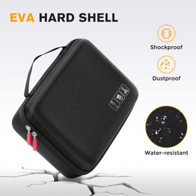 ProCase hard barber case durable zippers enable easy opening.