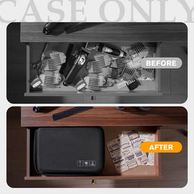 ProCase hard barber case compact interior helps store essentials neatly.