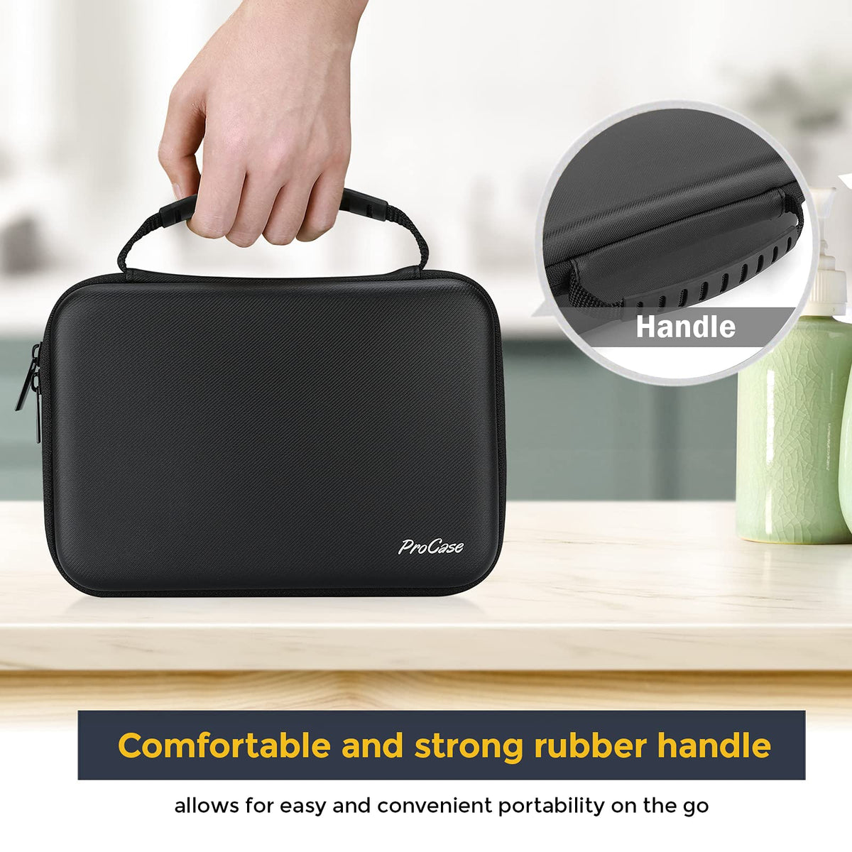 ProCase zipper design offers easy access to your grooming kit on the go