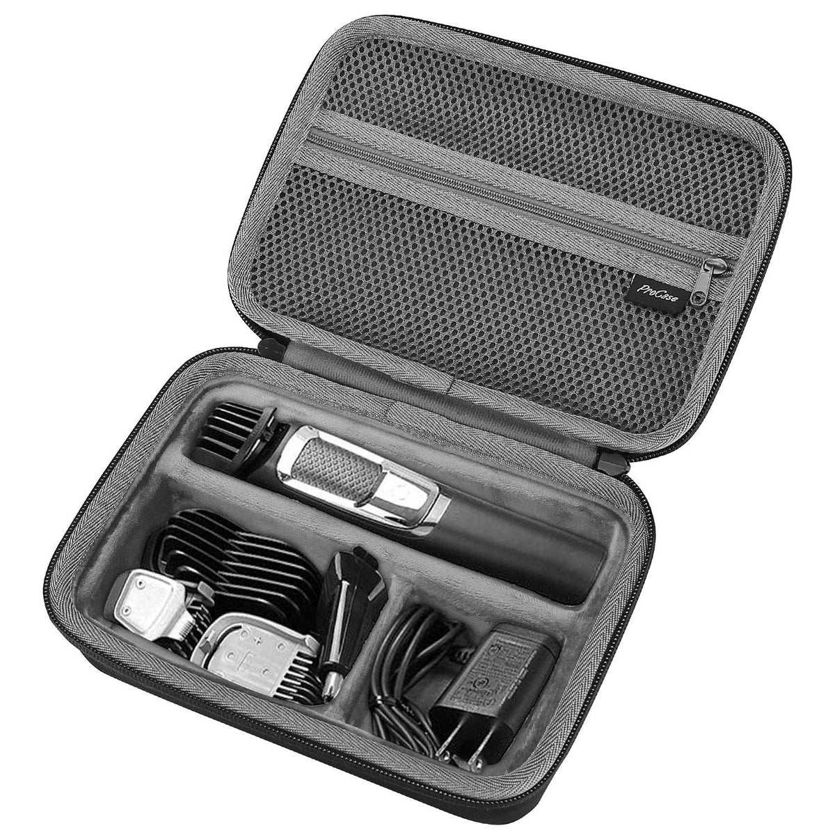 ProCase hard travel case for Norelco Multigroom keeps tools organized and secure