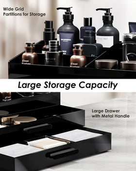 ProCase Large Drawer stores multiple skincare and grooming essentials.