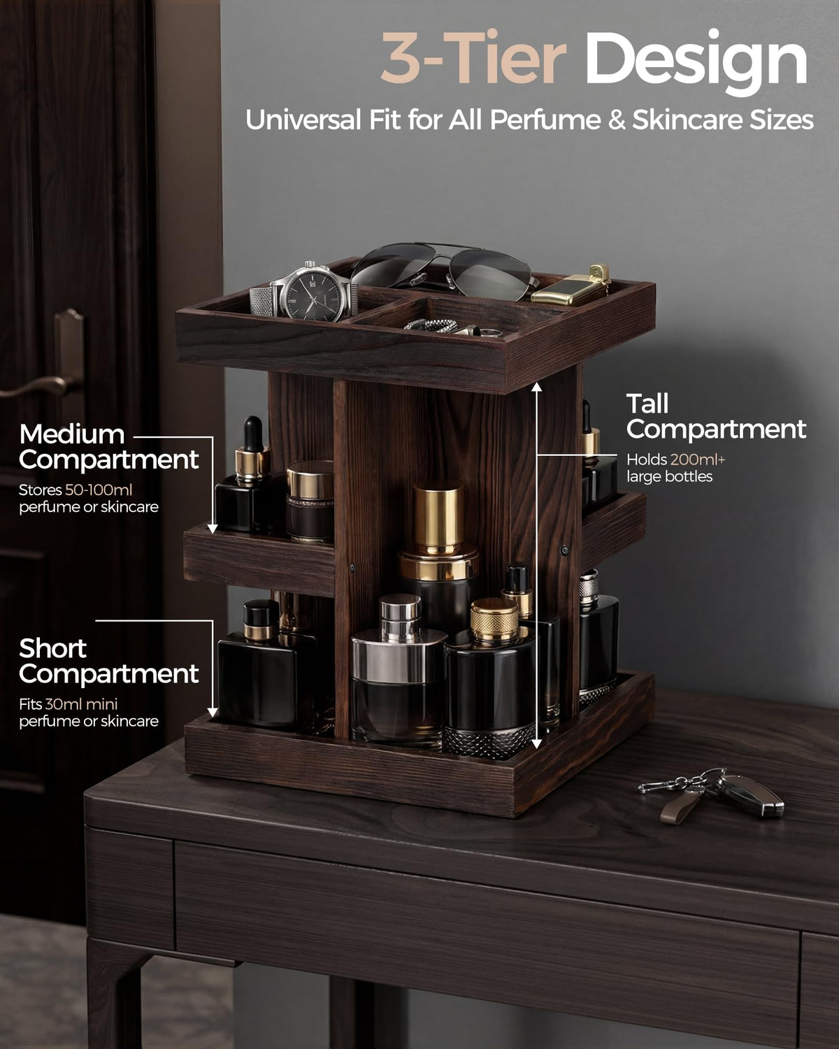 ProCase space saving vanity tray on a counter