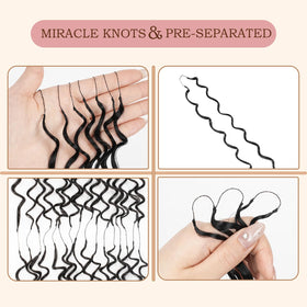 Procener Miracle Knots Pre-Separated base creates clean roots with less bulk.