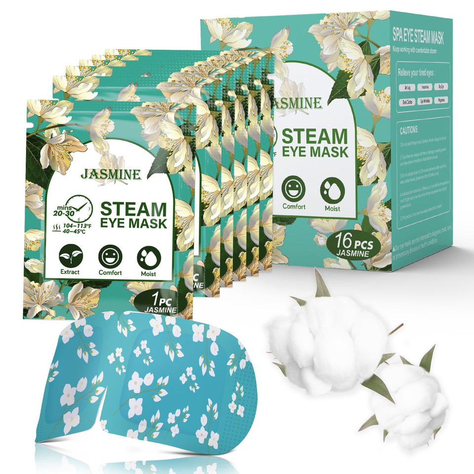 ProCIV Jasmine steam eye mask delivers warm moisture for tired eyes.