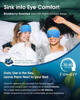 Travel-friendly packaging of ProCIV blueberry eye mask demonstrates compact design.