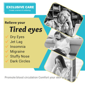 ProCIV self-heating eye mask offers 104–113°F warmth.