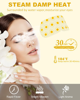 ProCIV steam eye mask being opened from sachet before use
