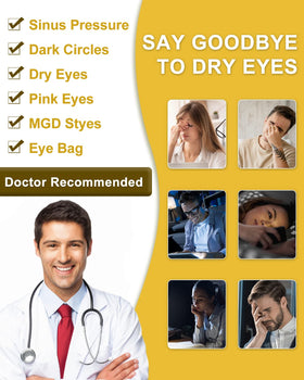 ProCIV steam eye mask with warm compress for gentle comfort