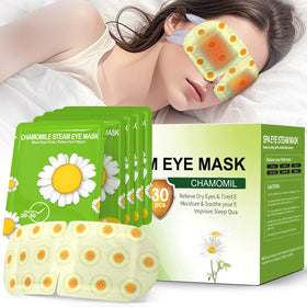 ProCIV steam eye mask chamomile pack shown for at-home spa use and dry-eye relief