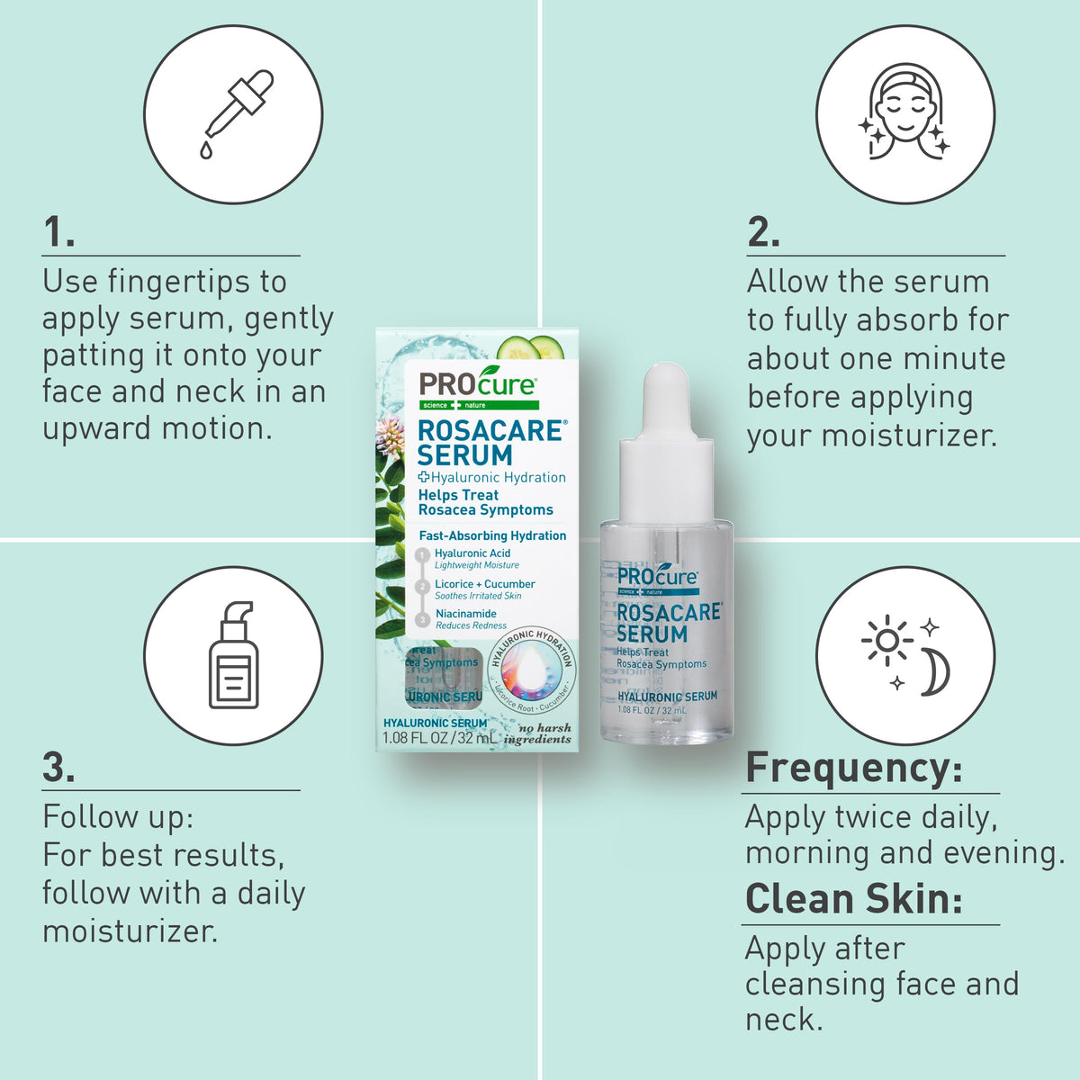 Hyaluronic Acid visual highlight supports lasting moisture in the skin.