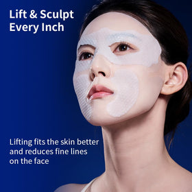 PROF.LING Real Deep Hyaluronic Acid Face Mask application close-up demonstrates soothing moisture.
