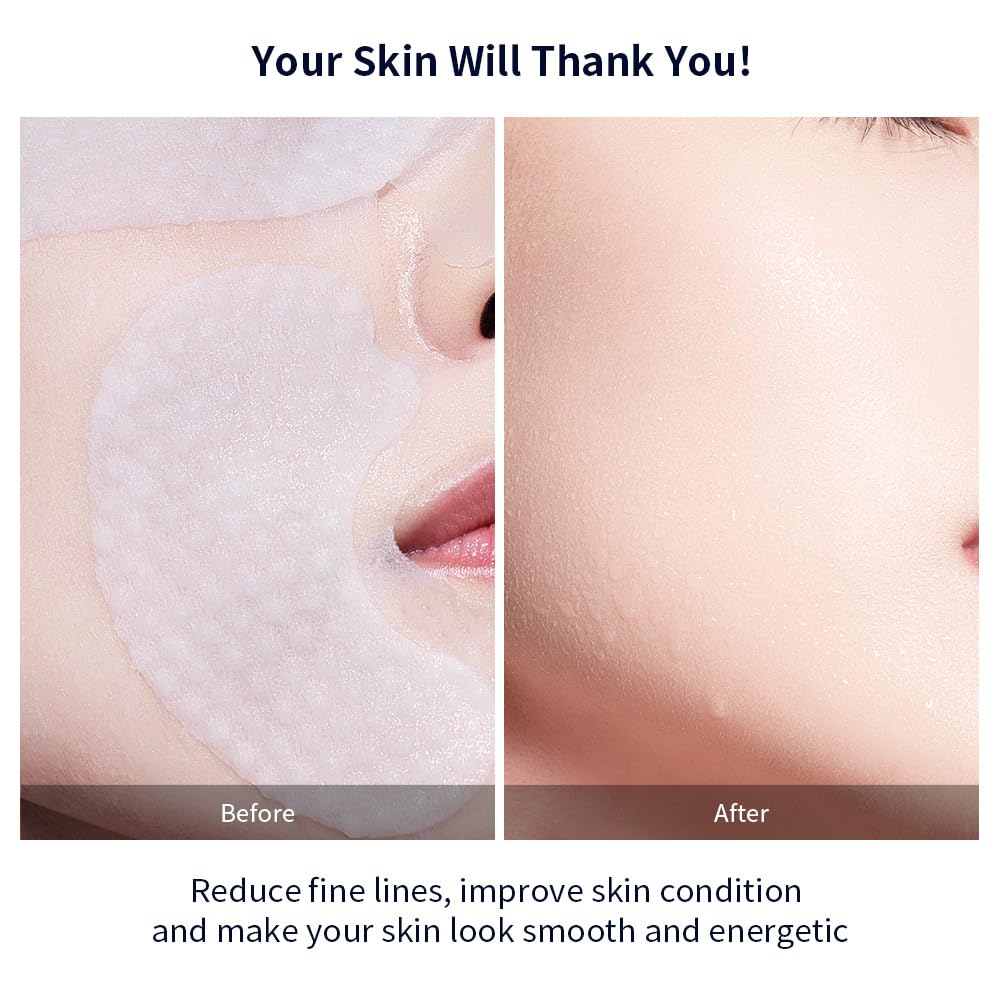 PROF.LING Real Deep Hyaluronic Acid Face Mask eyes cheeks jawline focus with subtle lift.