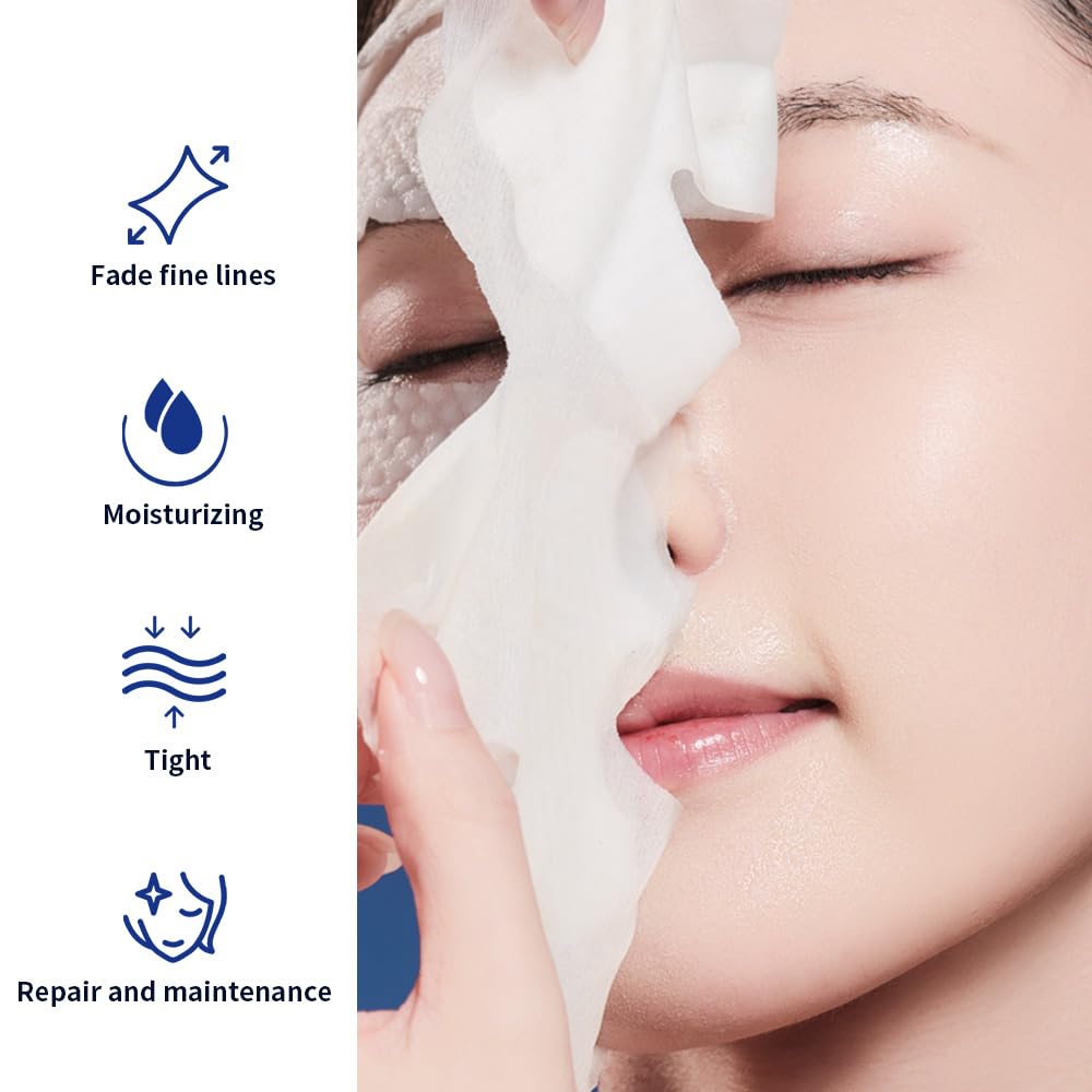 PROF.LING Real Deep Hyaluronic Acid Face Mask micro-pressure zones on face aid absorption.