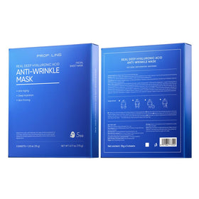 PROF.LING Real Deep Hyaluronic Acid Face Mask plump, hydrated skin after use.