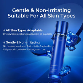 PROF.LING toner applied to skin for refreshed, smooth texture.
