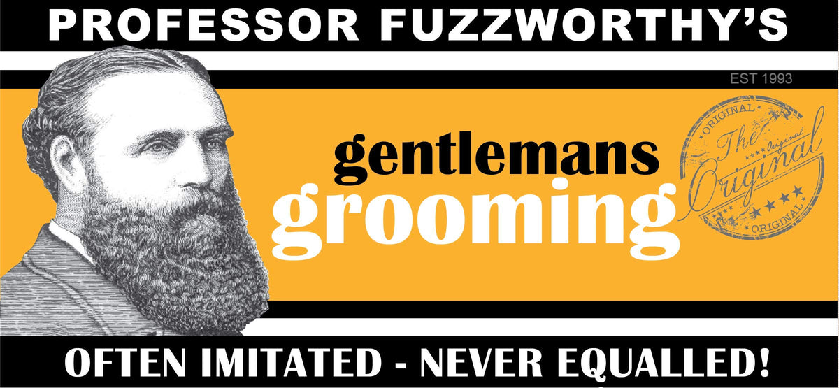 Professor Fuzzworthy's Beard Balm Gloss applied on beard adds subtle shine and manageable texture.