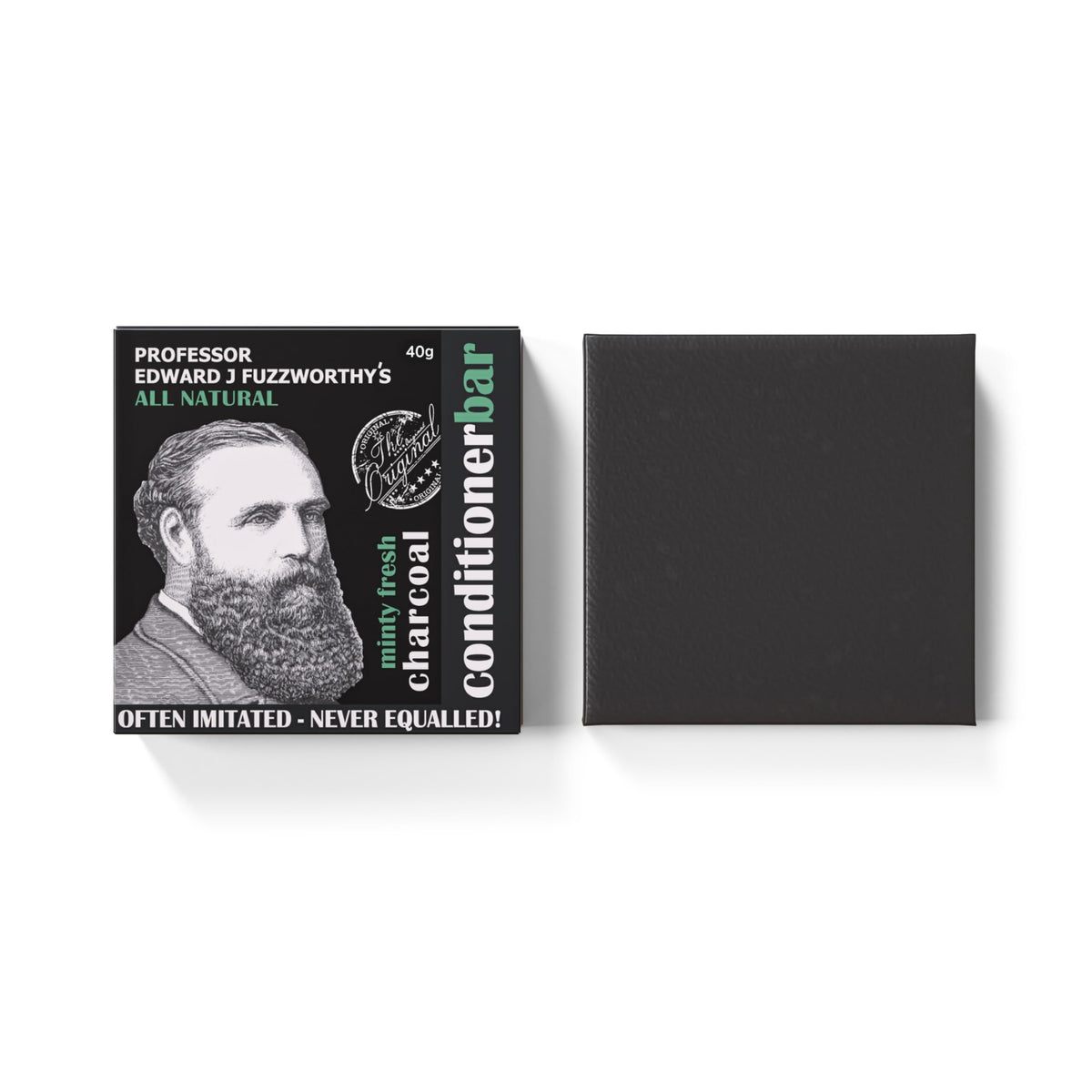 Professor Fuzzworthy's Original Detangler Bar packaging shown, a plastic-free grooming solution.