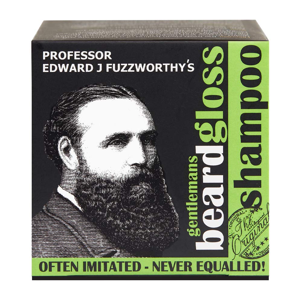 Professor Fuzzworthy's beard shampoo bar with Tasmanian ACV for clean, nourished facial hair