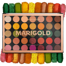 Profusion Marigold 35 Shade Palette closed for versatile day-to-night looks.