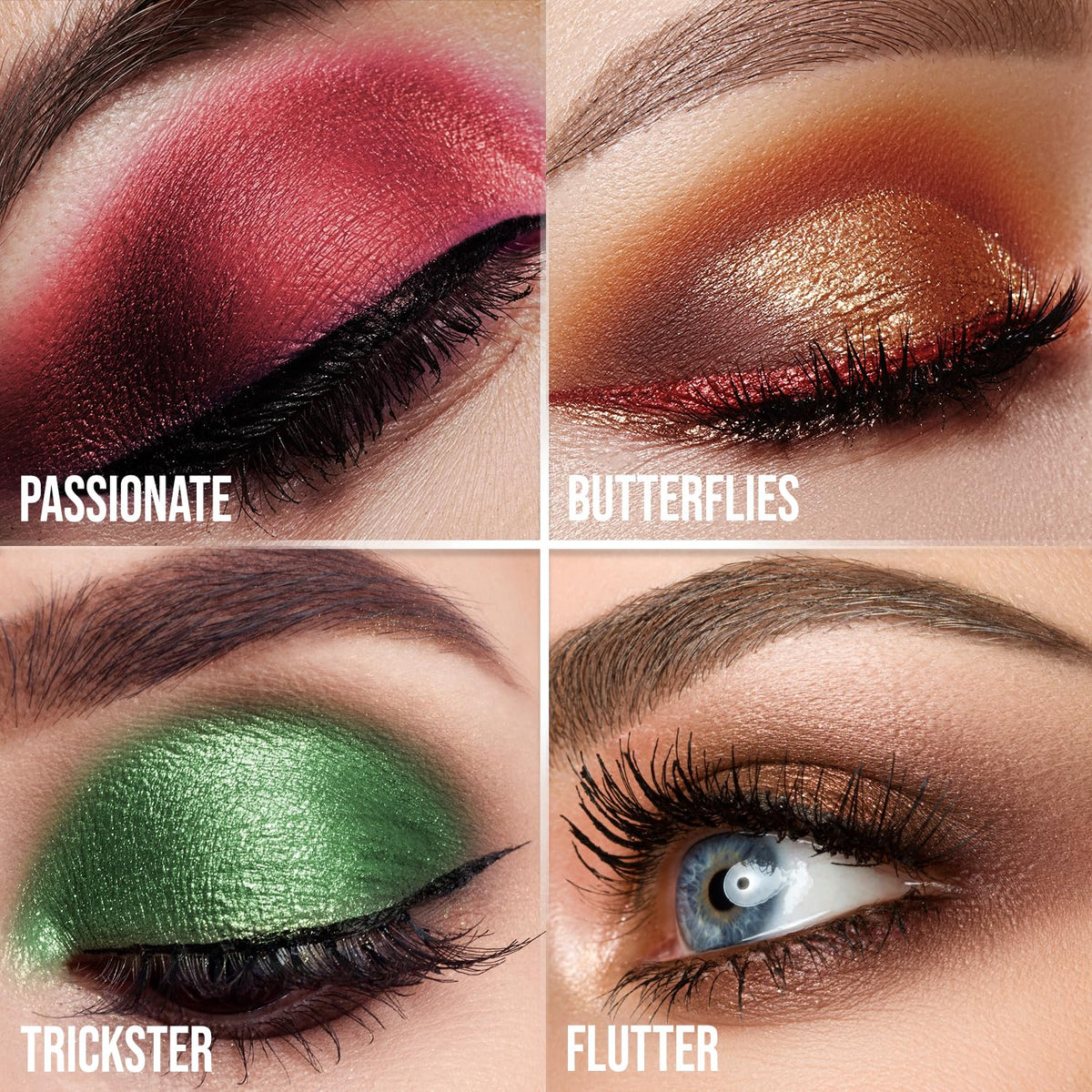 Profusion Marigold matte shades swatches for natural daytime looks.