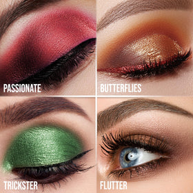 Profusion Marigold matte shades swatches for natural daytime looks.